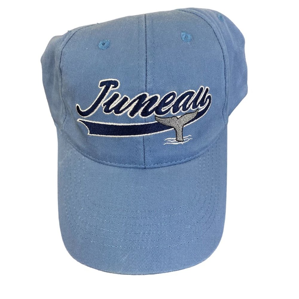 Juneau Alaska Adjustable Strap Cap Travel Cruise Blue Embroidered